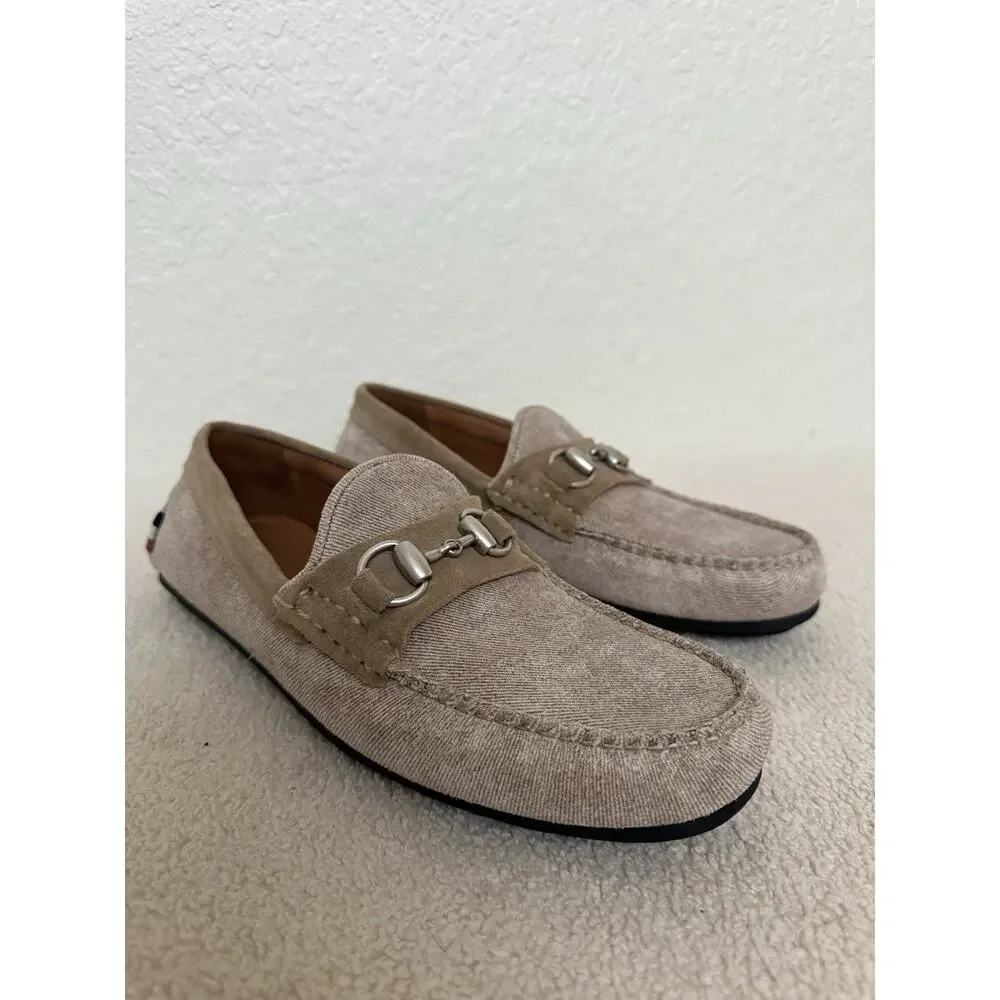 Allen Edmonds Sebastian Bit Driving Loafers Shoe Mens Size 9 D Bone New